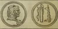 An illustration from Discours de la religion des anciens Romains : de la castrametation & discipline militaire d'iceux. Des bains & antiques exercitations grecques & romaines ... (1581)
