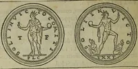 An illustration from Discours de la religion des anciens Romains : de la castrametation & discipline militaire d'iceux. Des bains & antiques exercitations grecques & romaines ... (1581)