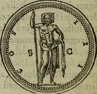 An illustration from Discours de la religion des anciens Romains : de la castrametation & discipline militaire d'iceux. Des bains & antiques exercitations grecques & romaines ... (1581)