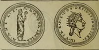 An illustration from Discours de la religion des anciens Romains : de la castrametation & discipline militaire d'iceux. Des bains & antiques exercitations grecques & romaines ... (1581)
