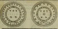 An illustration from Discours de la religion des anciens Romains : de la castrametation & discipline militaire d'iceux. Des bains & antiques exercitations grecques & romaines ... (1581)