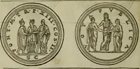 An illustration from Discours de la religion des anciens Romains : de la castrametation & discipline militaire d'iceux. Des bains & antiques exercitations grecques & romaines ... (1581)