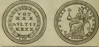 Picture 345 of 440 from Discours de la religion des anciens Romains : de la castrametation & discipline militaire d'iceux. Des bains & antiques exercitations grecques & romaines ... (1581), leaf 277