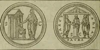 An illustration from Discours de la religion des anciens Romains : de la castrametation & discipline militaire d'iceux. Des bains & antiques exercitations grecques & romaines ... (1581)