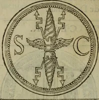 An illustration from Discours de la religion des anciens Romains : de la castrametation & discipline militaire d'iceux. Des bains & antiques exercitations grecques & romaines ... (1581)