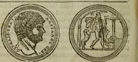 An illustration from Discours de la religion des anciens Romains : de la castrametation & discipline militaire d'iceux. Des bains & antiques exercitations grecques & romaines ... (1581)