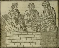 An illustration from Discours de la religion des anciens Romains : de la castrametation & discipline militaire d'iceux. Des bains & antiques exercitations grecques & romaines ... (1581)