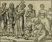 An illustration from Discours de la religion des anciens Romains : de la castrametation & discipline militaire d'iceux. Des bains & antiques exercitations grecques & romaines ... (1581)