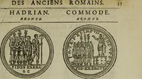 An illustration from Discours de la religion des anciens Romains : de la castrametation & discipline militaire d'iceux. Des bains & antiques exercitations grecques & romaines ... (1581)