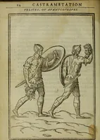 Picture 392 of 440 from Discours de la religion des anciens Romains : de la castrametation & discipline militaire d'iceux. Des bains & antiques exercitations grecques & romaines ... (1581), leaf 407