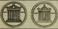 An illustration from Discours de la religion des anciens Romains : de la castrametation & discipline militaire d'iceux. Des bains & antiques exercitations grecques & romaines ... (1581)