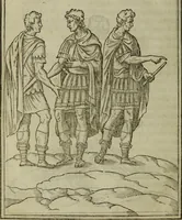 An illustration from Discours de la religion des anciens Romains : de la castrametation & discipline militaire d'iceux. Des bains & antiques exercitations grecques & romaines ... (1581)