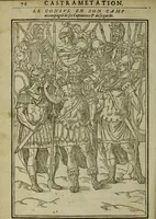 Picture 413 of 440 from Discours de la religion des anciens Romains : de la castrametation & discipline militaire d'iceux. Des bains & antiques exercitations grecques & romaines ... (1581), leaf 469