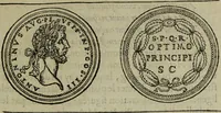 An illustration from Discours de la religion des anciens Romains : de la castrametation & discipline militaire d'iceux. Des bains & antiques exercitations grecques & romaines ... (1581)