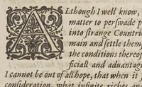 An illustration from A discourse and discouery of New-found-land, with many reasons to prooue how worthy and beneficiall a plantation may there be made, after a far better manner than now it is. : Together with the laying open of certaine enormities and abuses committed by some that trade to that countrey, and the meanes laid downe for reformation thereof. (1622)