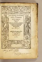 An illustration from A discours of the variation of the cumpas, or magneticall needle. : Wherin is mathematically shewed, the maner of the obseruation, effectes, and application thereof, (1581)