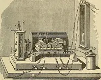 An illustration from Discoveries and inventions of the nineteenth century (1905)