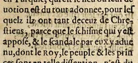 An illustration from Discovrs de la fuyte des impositeurs italiens. Et des regretz qu'ilz font de quieter la France. Et de leur route vers les pays de Barbarie. (1589)