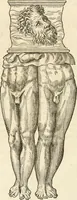An illustration from Discovrs historial de l'antiqve et illvstre cité de Nismes en la Gaule narbonoise : auec les portraitz des plus antiques & insignes bastimens dudit lieu, reduitz à leur vraye mesure & proportion, ensemble de l'antique & moderne ville (1560)