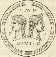 An illustration from Discovrs historial de l'antiqve et illvstre cité de Nismes en la Gaule narbonoise : auec les portraitz des plus antiques & insignes bastimens dudit lieu, reduitz à leur vraye mesure & proportion, ensemble de l'antique & moderne ville (1560)