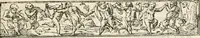 An illustration from Discovrs historial de l'antiqve et illvstre cité de Nismes en la Gaule narbonoise : auec les portraitz des plus antiques & insignes bastimens dudit lieu, reduitz à leur vraye mesure & proportion, ensemble de l'antique & moderne ville (1560)