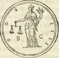 An illustration from Discovrs historial de l'antiqve et illvstre cité de Nismes en la Gaule narbonoise : auec les portraitz des plus antiques & insignes bastimens dudit lieu, reduitz à leur vraye mesure & proportion, ensemble de l'antique & moderne ville (1560)