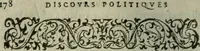 An illustration from Discovrs politiqves et militaires. Nouuellement recueillis & mis en lumiere (1587)