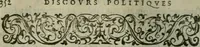 An illustration from Discovrs politiqves et militaires. Nouuellement recueillis & mis en lumiere (1587)