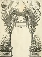 An illustration from Discovrs svr les arcs triomphavx dressés en la ville d'Aix : à l'heureuse arriuée de tres-chrestien, tres-grand, & tres-iuste monarque Lovys XIII. roy de France, & de Nauarre (1624)
