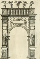 An illustration from Discovrs svr les arcs triomphavx dressés en la ville d'Aix : à l'heureuse arriuée de tres-chrestien, tres-grand, & tres-iuste monarque Lovys XIII. roy de France, & de Nauarre (1624)