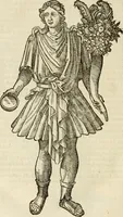 An illustration from Discovrs svr les medalles et gravevres antiques, principalement romaines. Plus, vne exposition particuliere de quelques planches ou tables estans sur la fin de ce liure, esquelles sont monstrees diuerses medalles & graueures antiques, rares & exquises (1579)