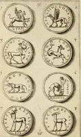 An illustration from Discovrs svr les medalles et gravevres antiques, principalement romaines. Plus, vne exposition particuliere de quelques planches ou tables estans sur la fin de ce liure, esquelles sont monstrees diuerses medalles & graueures antiques, rares & exquises (1579)