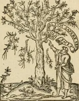 An illustration from Discovrs svr les medalles et gravevres antiques, principalement romaines. Plus, vne exposition particuliere de quelques planches ou tables estans sur la fin de ce liure, esquelles sont monstrees diuerses medalles & graueures antiques, rares & exquises (1579)