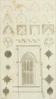 An illustration from An attempt to discriminate the styles of architecture in England : from the Conquest to the Reformation : with notices of above three thousand British edifices : preceded by a sketch of the Grecian and Roman orders (1825)