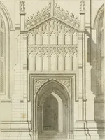 An illustration from An attempt to discriminate the styles of architecture in England : from the Conquest to the Reformation : with notices of above three thousand British edifices : preceded by a sketch of the Grecian and Roman orders (1825)
