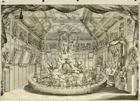 An illustration from Disegni del convito fatto dall'illustrissimo signor senatore Francesco Ratta all'illustrissimo publico, eccelsi signori anziani & altra nobilità : terminando il svo confalonierato li 28. febraro 1693 (1693)