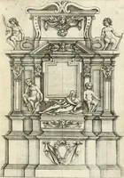 An illustration from Disegni varii di depositi o' sepulcri (1619)