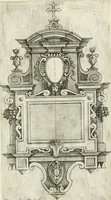 An illustration from Disegni varii di depositi o' sepulcri (1619)