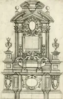 An illustration from Disegni varii di depositi o' sepulcri (1619)