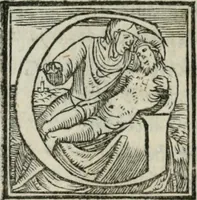 An illustration from Disegno del Doni : partito in piv ragionamenti, ne qvali si tratta della scoltvra et pittvra : de colori, de getti, de modegli, con molte cose appartenenti a quest'arti : & si termina la nobiltà dell'una et dell'altra professione : con historie, essempi, et sentenze : & nel fine alcune lettere che trattano della medesima materia (1549)