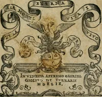 Picture 1 of 23 from Disegno del Doni : partito in piv ragionamenti, ne qvali si tratta della scoltvra et pittvra : de colori, de getti, de modegli, con molte cose appartenenti a quest'arti : & si termina la nobiltà dell'una et dell'altra professione : con historie, essempi, et sentenze : & nel fine alcune lettere che trattano della medesima materia (1549), leaf 4