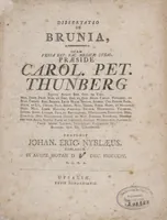 An illustration from Dissertatio de brunia : quam venia exp. fac. medicæ. Upsal. præside Carol. Pet. Thunberg ... proponit Johan. Eric. Nyblæus, Roslagus. in audit. botan. d. [V] Dec. MDCCXCIV (1804)