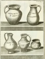 An illustration from Dissertatio et animadversiones ad nuper inventum Severae martyris epitaphium (1734)