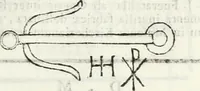 An illustration from Dissertatio et animadversiones ad nuper inventum Severae martyris epitaphium (1734)