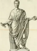 An illustration from Dissertatio et animadversiones ad nuper inventum Severae martyris epitaphium (1734)