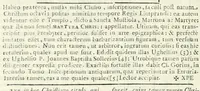 An illustration from Dissertatio et animadversiones ad nuper inventum Severae martyris epitaphium (1734)