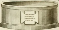 An illustration from Dissertatio et animadversiones ad nuper inventum Severae martyris epitaphium (1734)