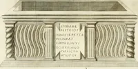 An illustration from Dissertatio et animadversiones ad nuper inventum Severae martyris epitaphium (1734)
