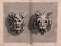 Picture 4 of 6 from Diuerses figures à l'eau forte de petits amours, anges vollants, et enfans : propre a mettre sur frontons, portes et autres lieux : ensemble, plus.rs sortes des masques (1644), leaf 89