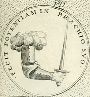 An illustration from Symbola diuina & humana pontificvm, imperatorvm, regvm : accessit breuis & facilis isagoge Iac. Typotii : ex mvsaeo Octavii de Strada civis Romani : tomus primus[-tertius] (1601)